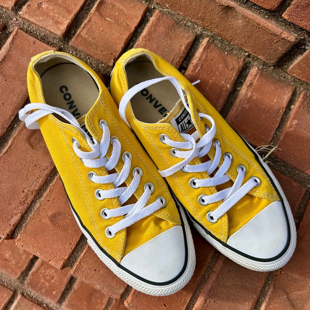 Converse Bright Yellow Canvas Sneakers